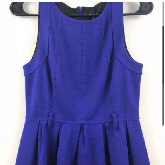 Theory Blue Fit and Flare Dress ✅OFFERS - Picture 2 of 5